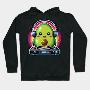 Kawaii Avocado DJ Hoodie